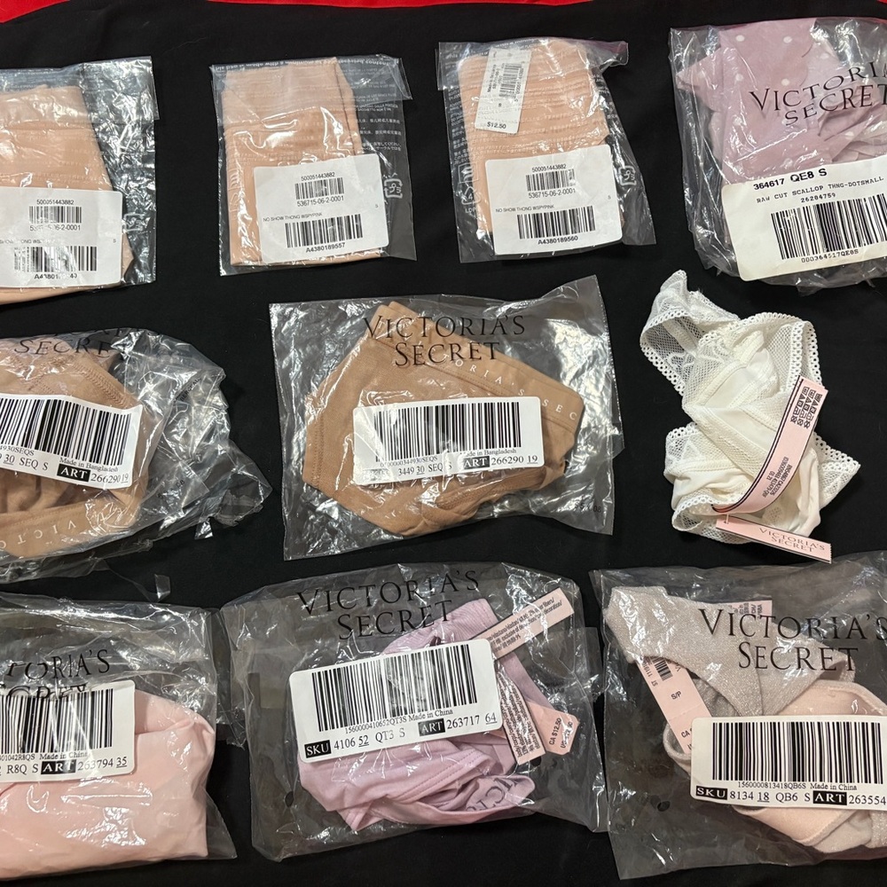 Victoria's Secret Intimates Collection Set of 10 Thongs- NWT